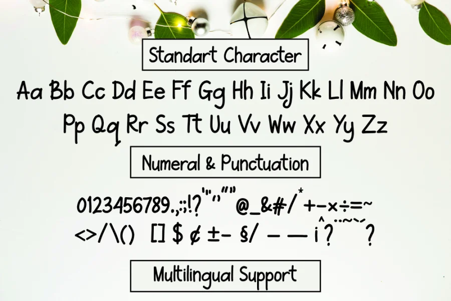 Jingle Bells Font preview 6