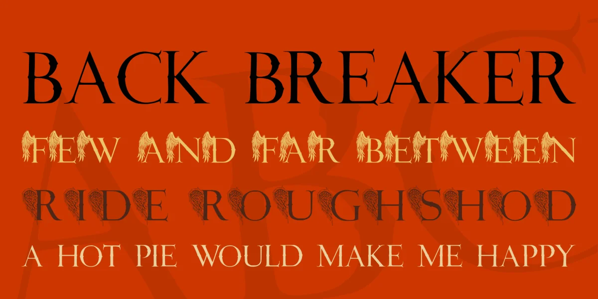 JMH Angelus Font Family preview 2