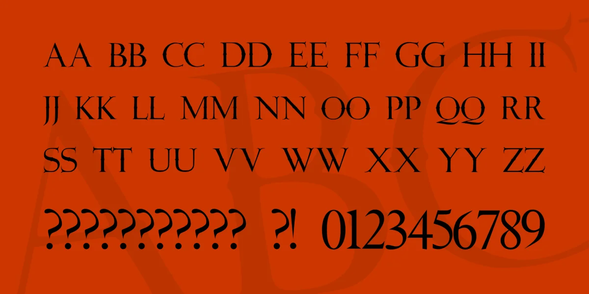 JMH Angelus Font Family preview 3