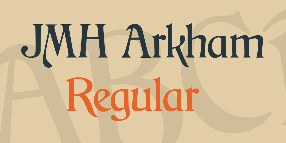 JMH Arkham Font preview 2