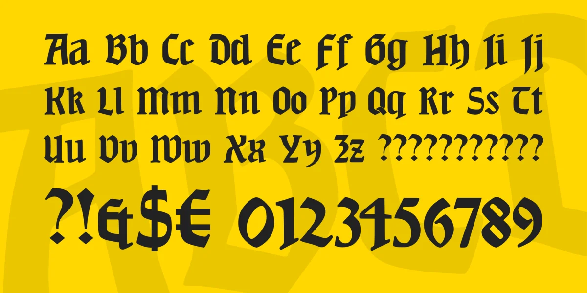 JMH Beda Font preview 4