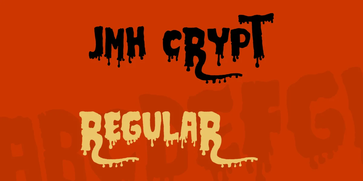 JMH CRYPT Font preview 2