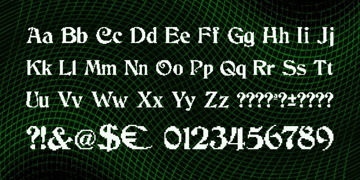 JMH Cthulhumbus Arcade Font Family preview 4