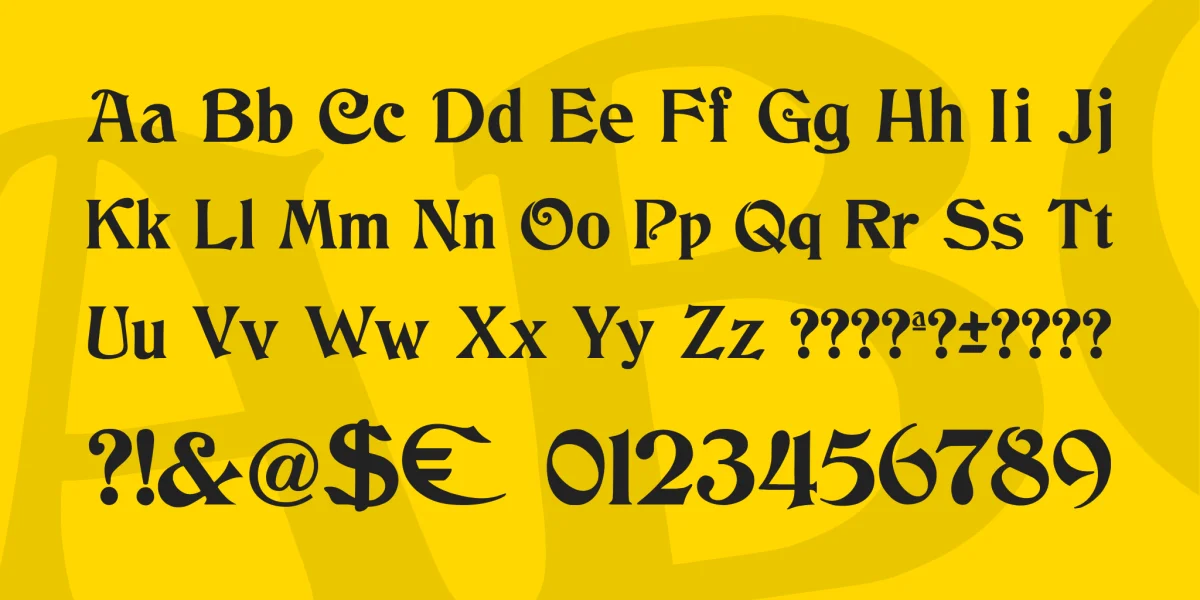 JMH Cthulhumbus Font Family preview 6