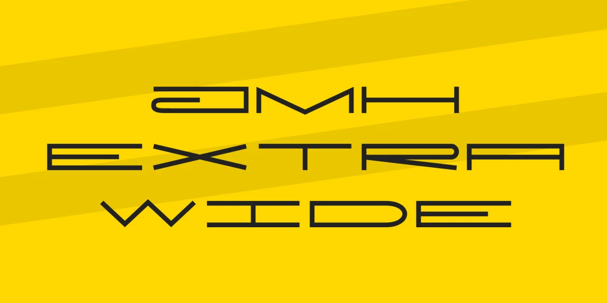 JMH Extra Wide Font