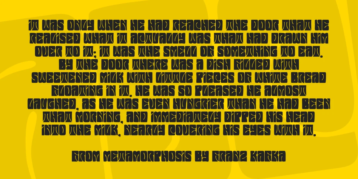 JMH Psychedelic CAPS Font preview 4