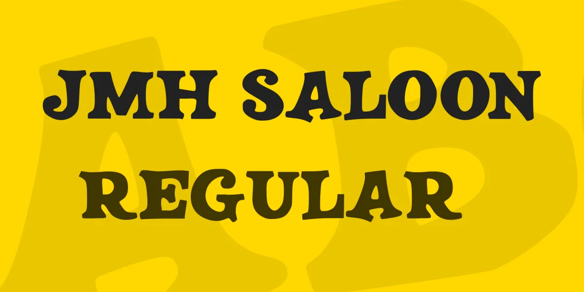 JMH SALOON Font preview 2