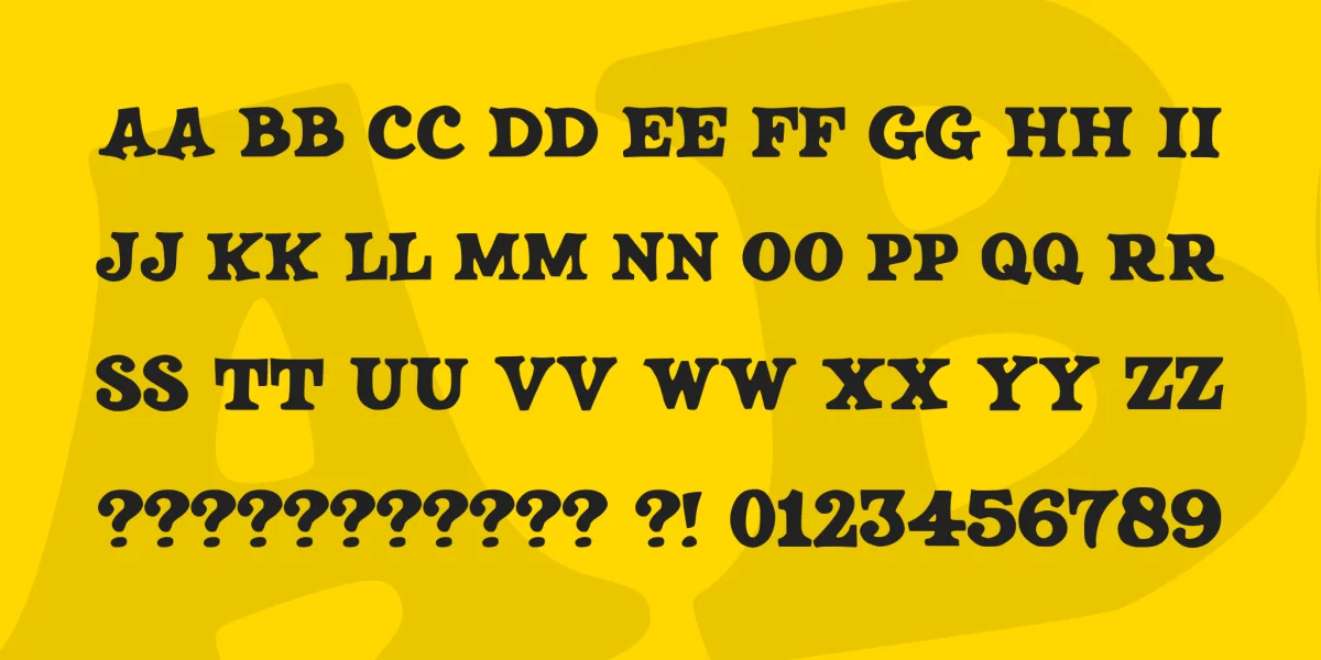 JMH SALOON Font preview 5