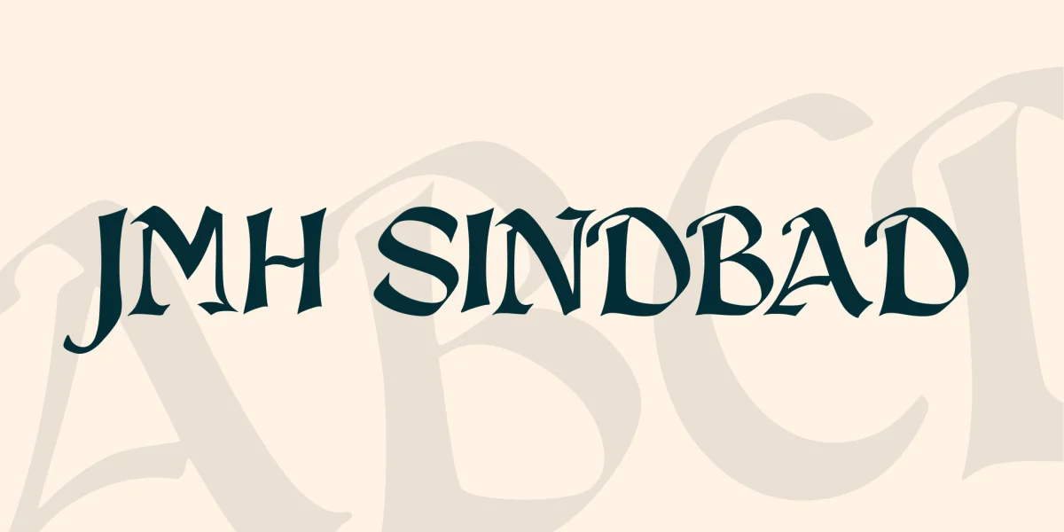JMH Sindbad Font preview 2