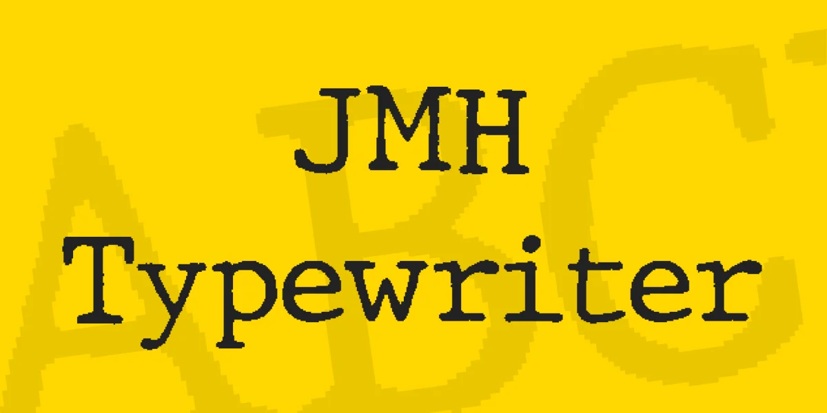 JMH Typewriter Font Family