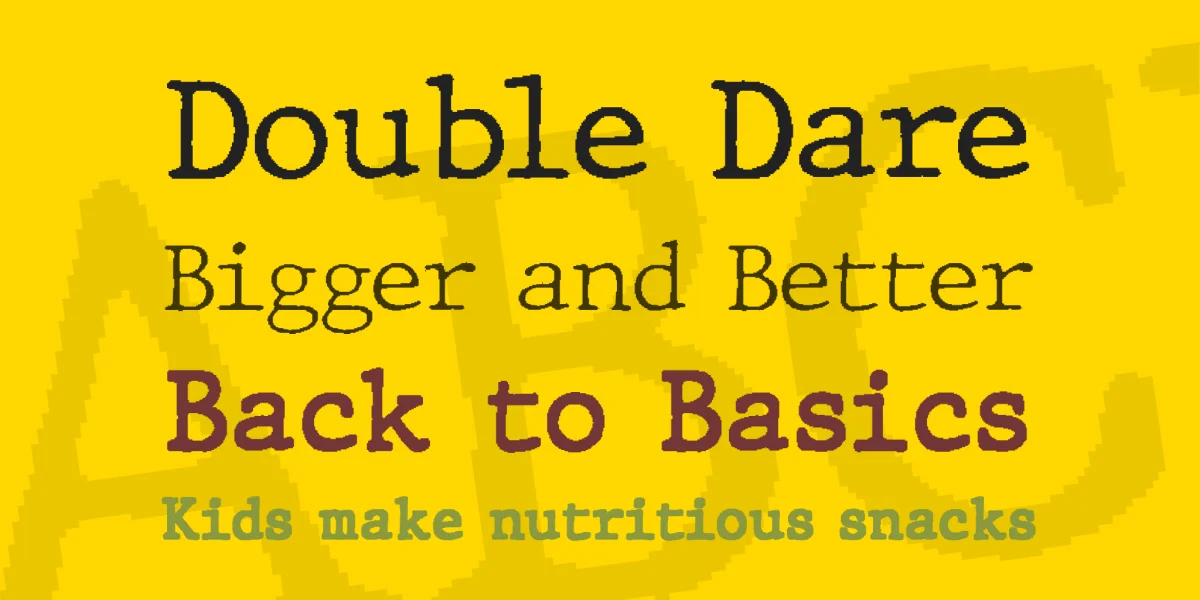 JMH Typewriter Font Family preview 3