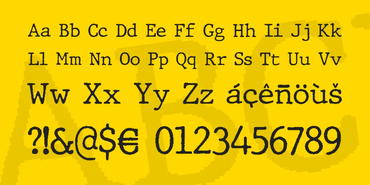 JMH Typewriter Font Family preview 4