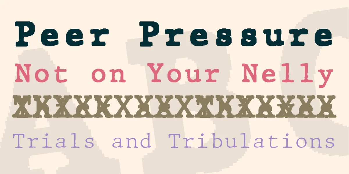 JMH Typewriter mono Font Family preview 4