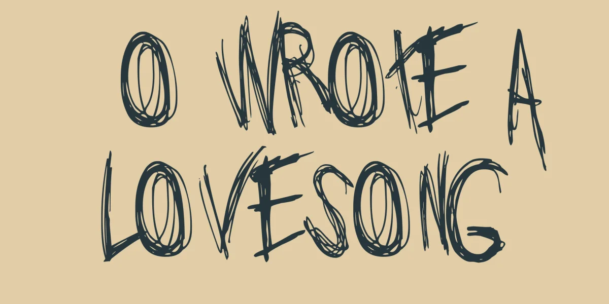 Jo wrote a lovesong Font