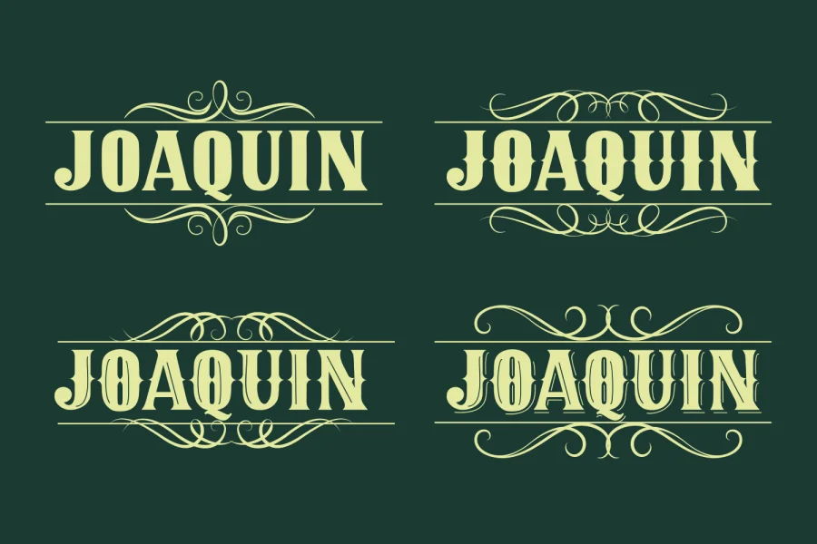 JOAQUIN Font Family preview 2