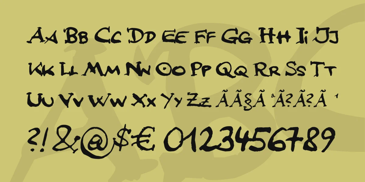 john F Sebastian Lettering Font preview 3