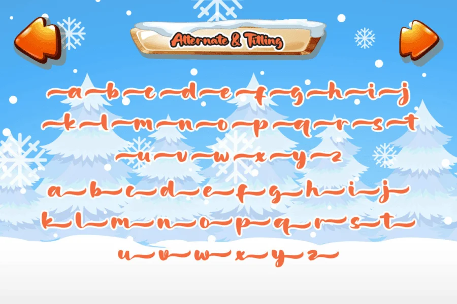 Jolly Jingle-Personal use Font preview 8