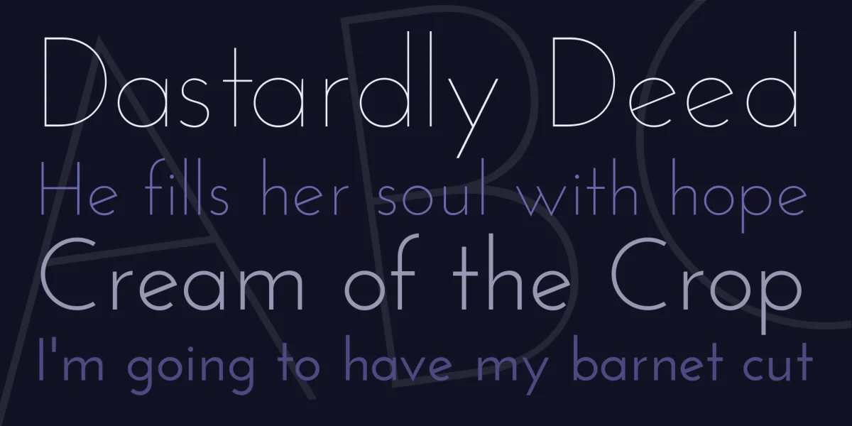 Josefin Sans Font Family preview 2