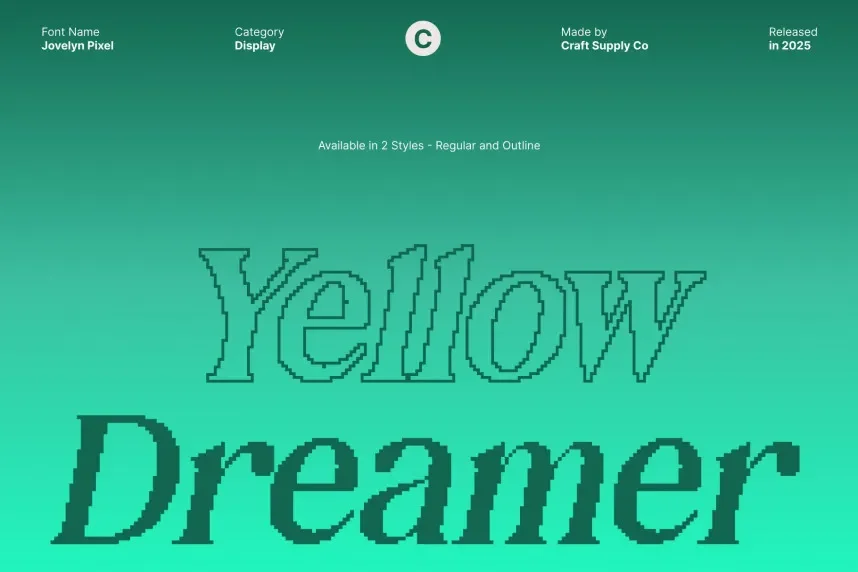 Jovelyn Pixel Font preview 4