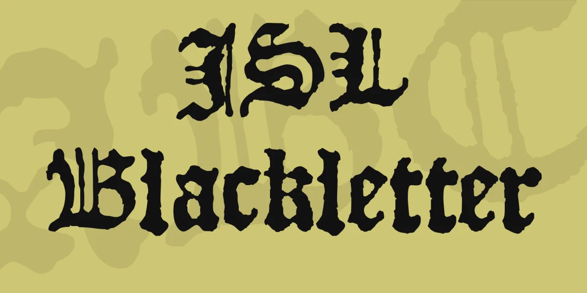 JSL Blackletter Font