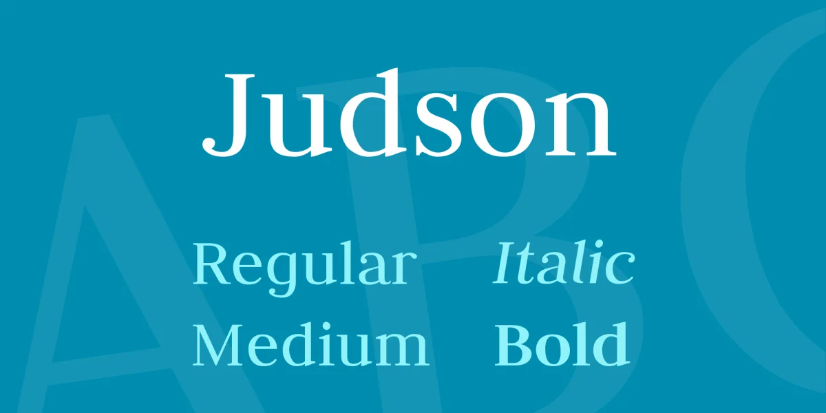 Judson Font Family