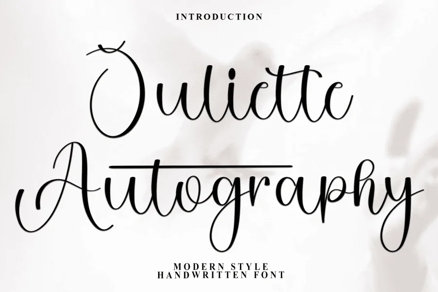 Juliette Autography Font