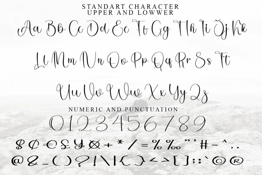 Juliette Autography Font preview 4