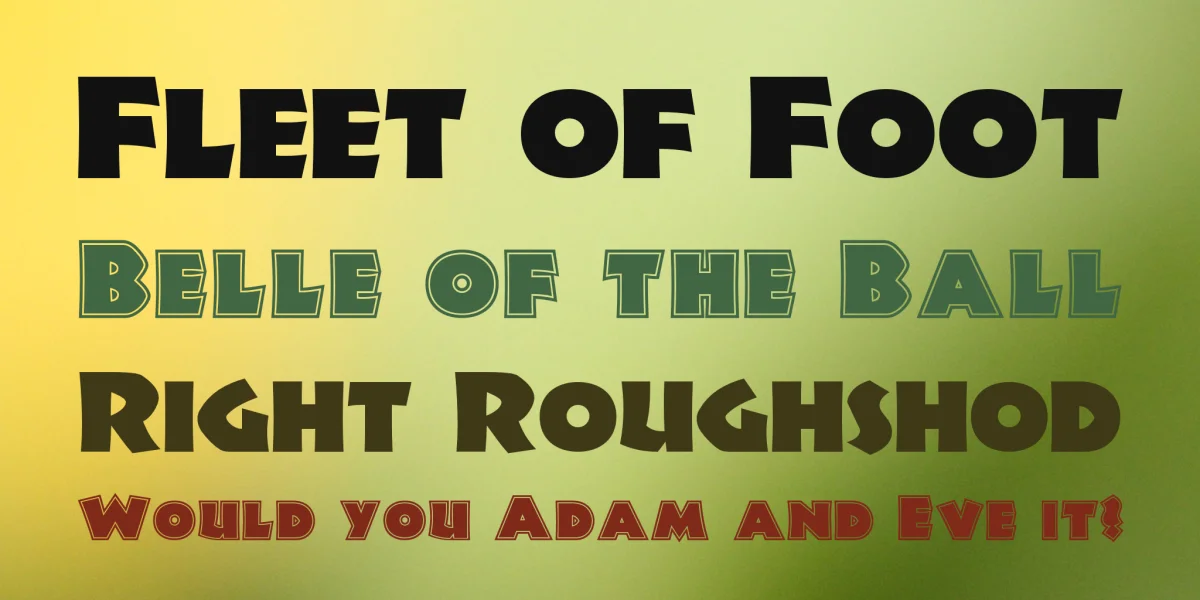 Jungle Fever Font Family preview 2