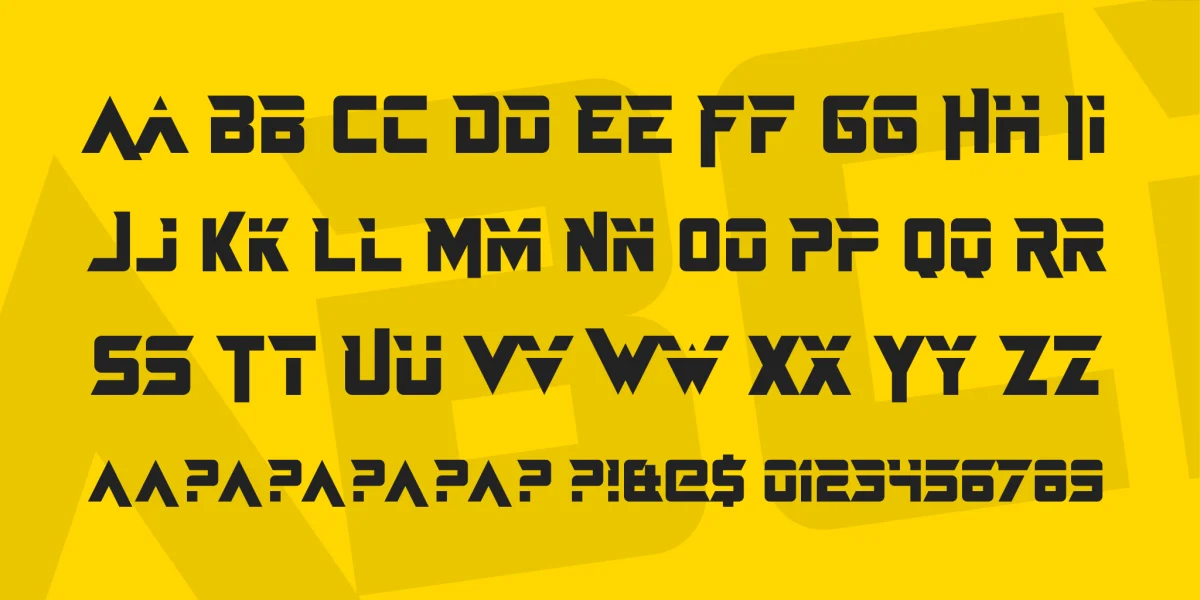Just In The Firestorm Font preview 3