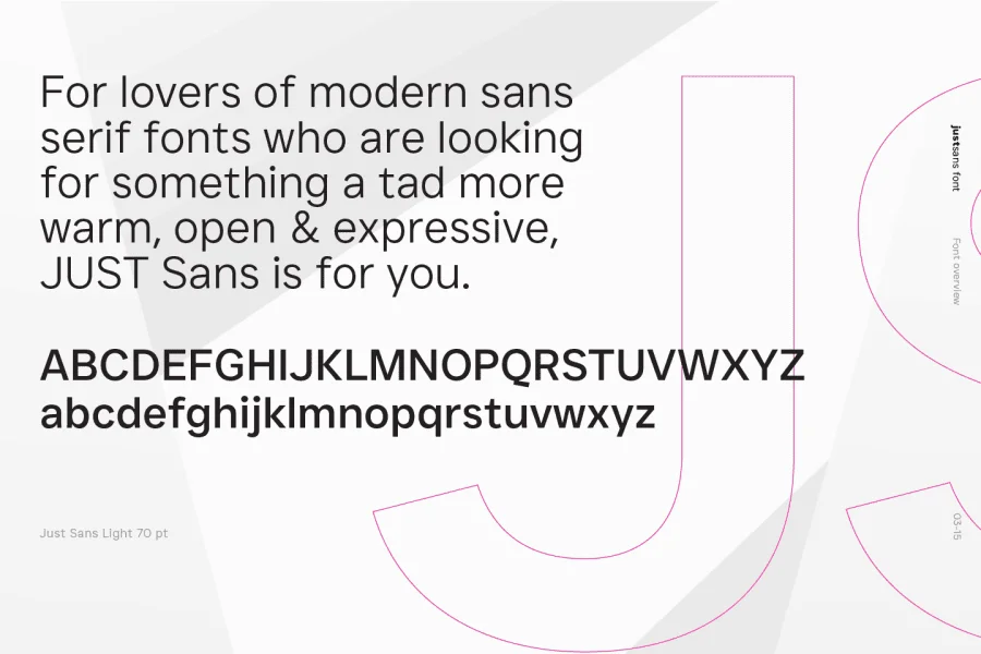 JUST Sans Font Family preview 4