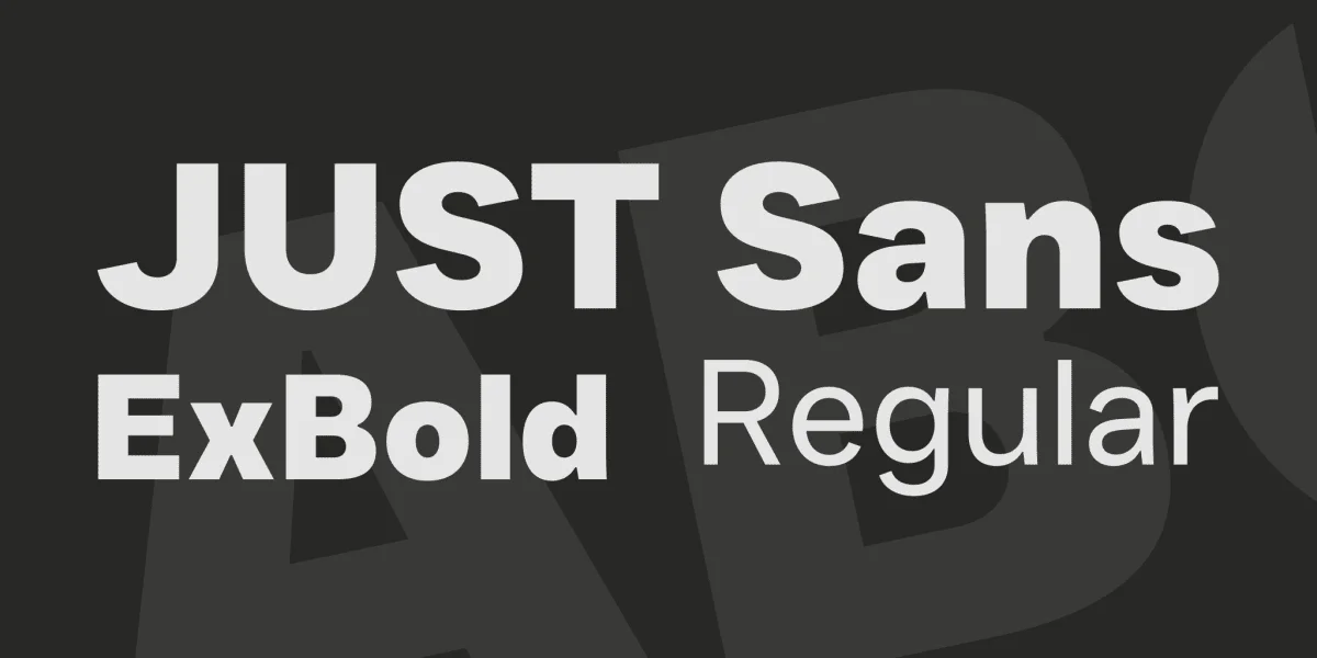JUST Sans Font Family preview 7