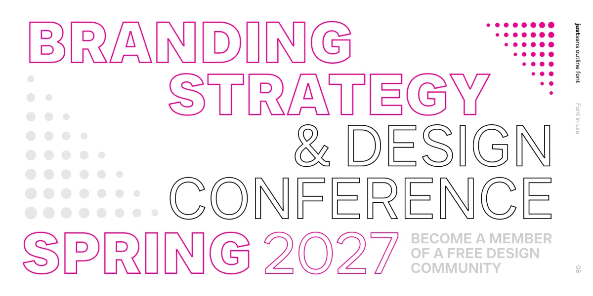 JUST Sans Outline Font Family preview 8