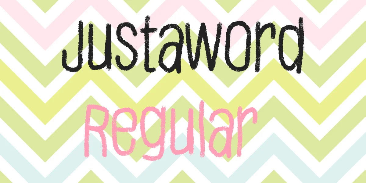 Justaword Font preview 8
