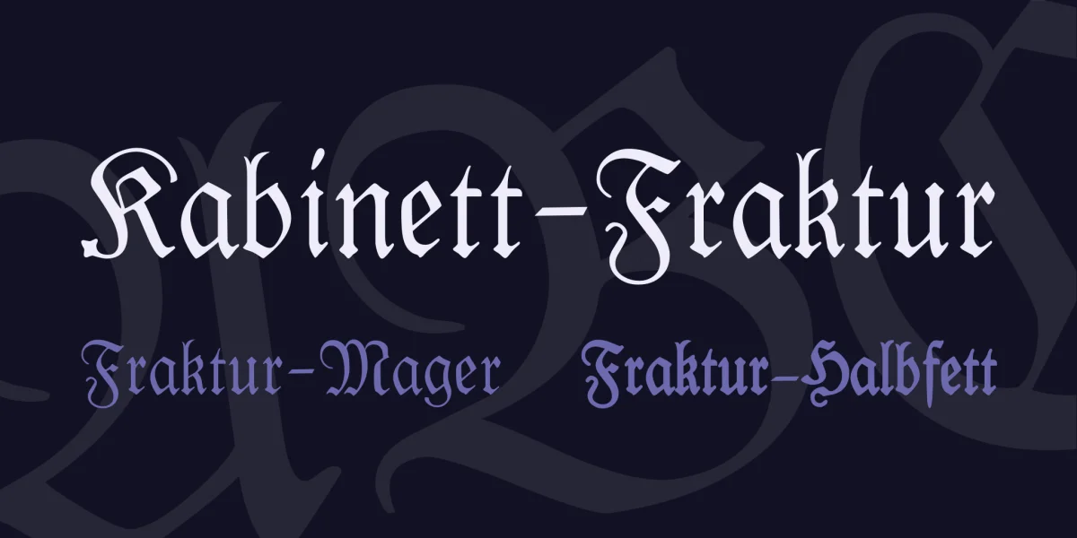 Kabinett-Fraktur Font Family