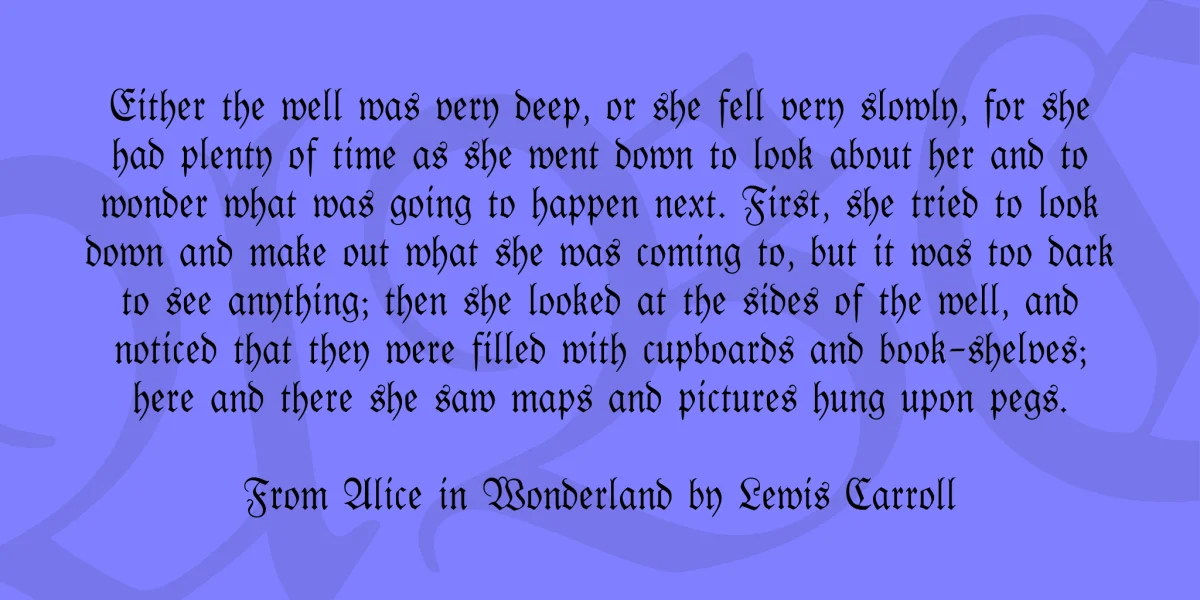 Kabinett-Fraktur Font Family preview 3
