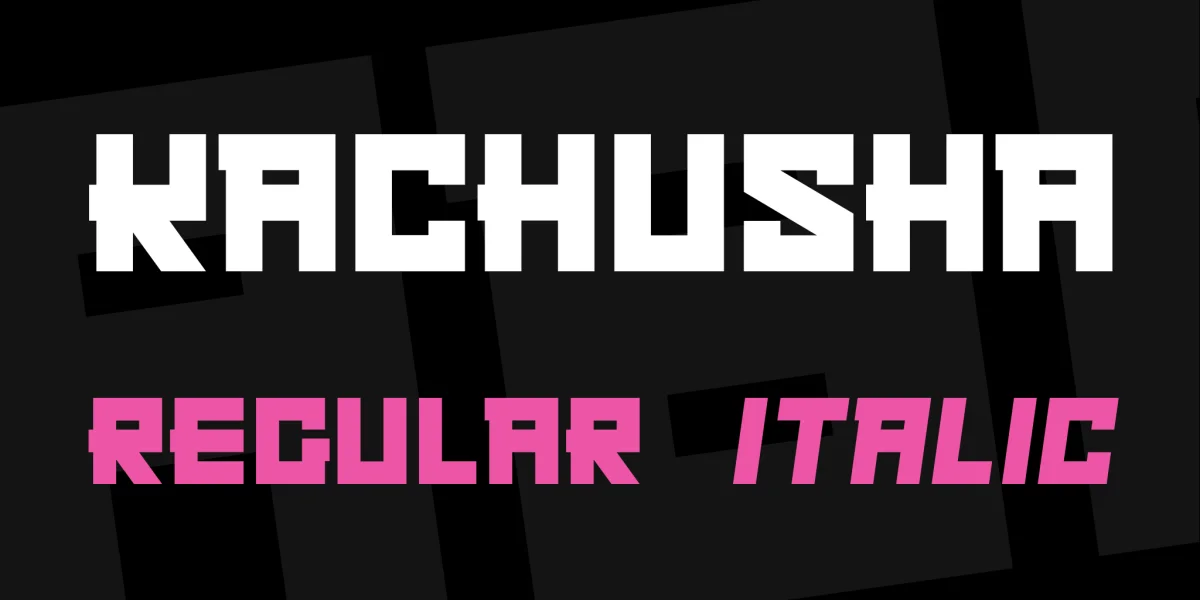 Kachusha Font Family preview 2