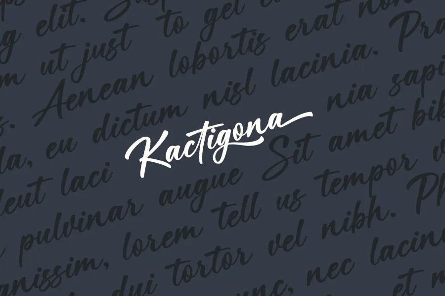 Kactigona Font preview 3