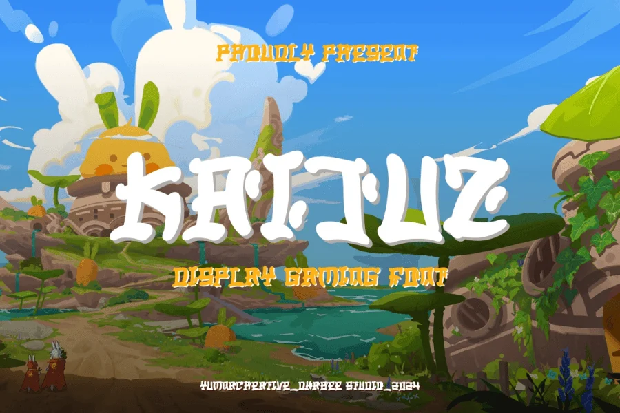 Kaijuz Font preview 4
