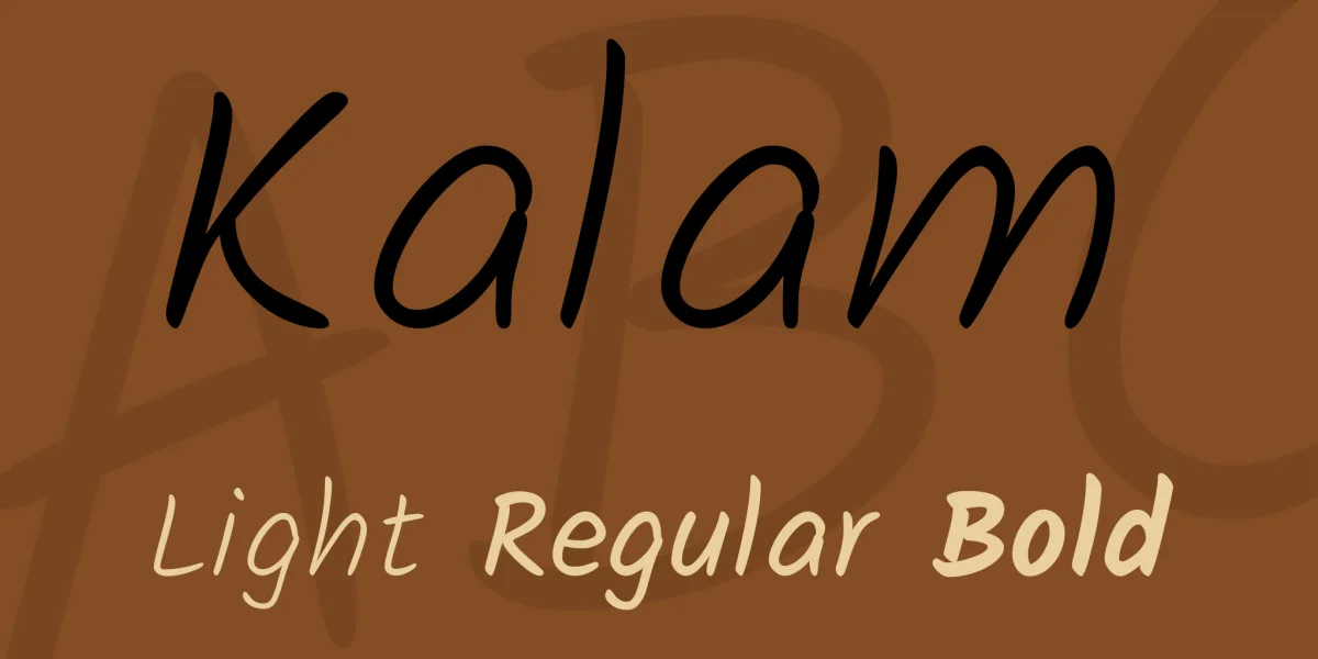 Kalam Font Family