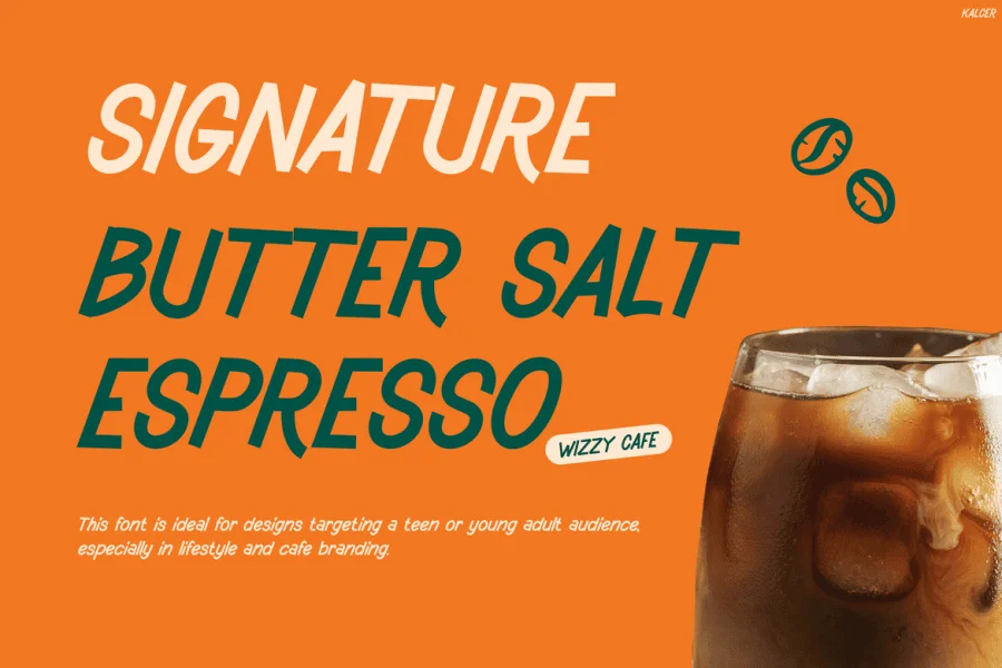 Kalcer Font preview 8