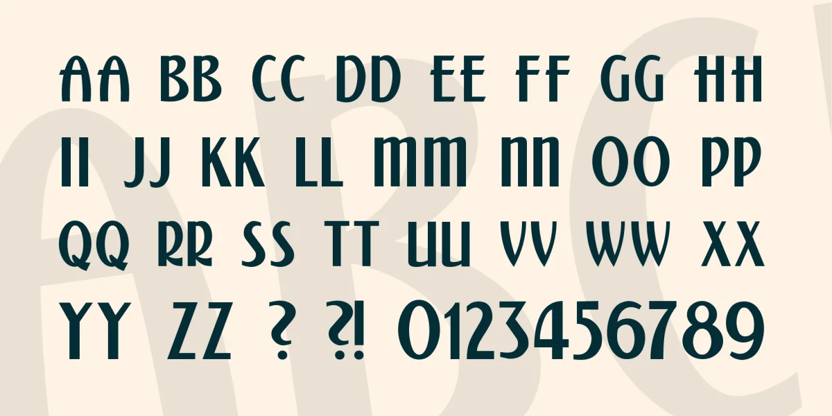 Kalenderblatt Grotesk Font preview 4