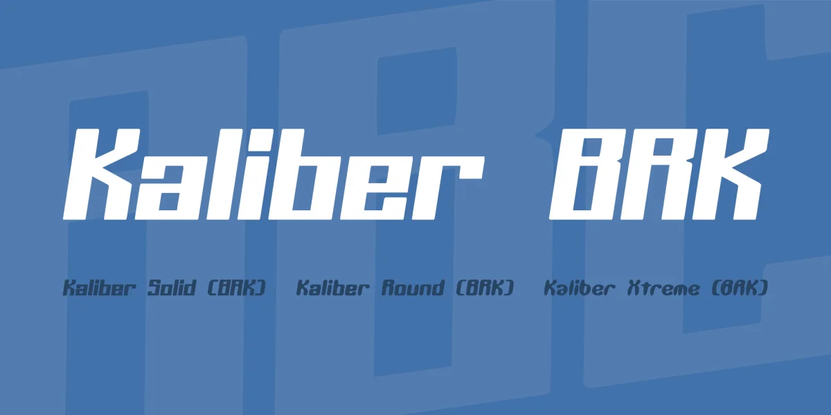 Kaliber BRK Font Family