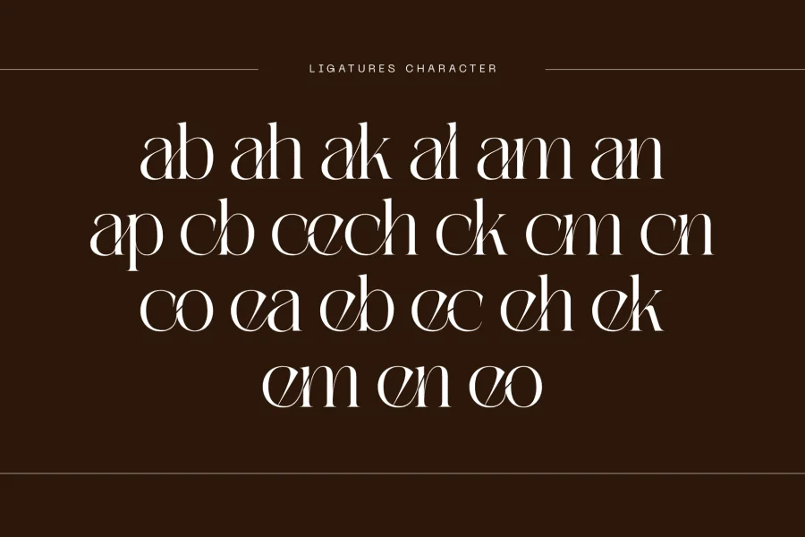 Kalieb Luxury Demo Font preview 7