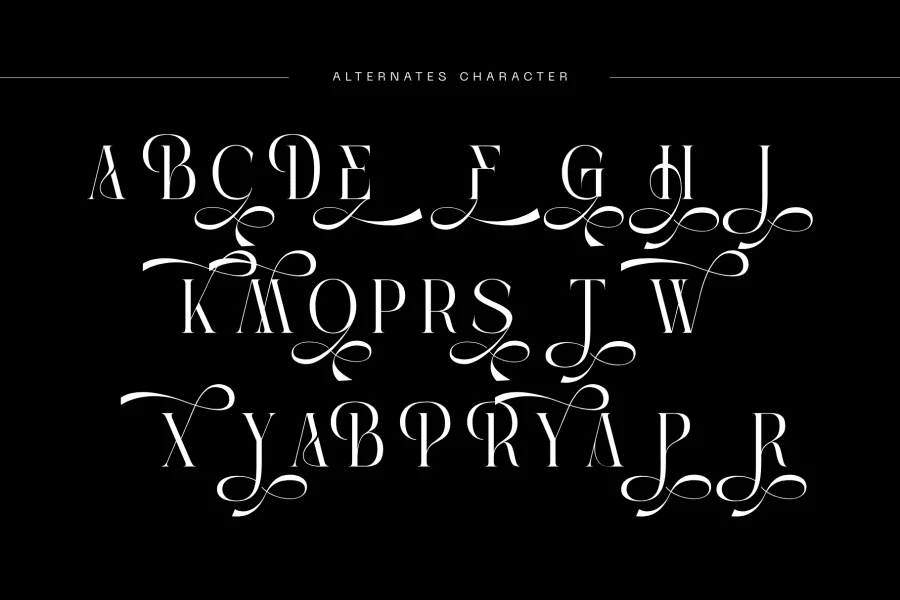 Kalieb Luxury Demo Font preview 9