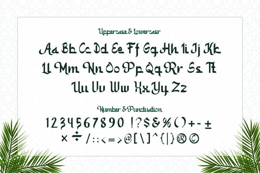 Kamali Font preview 2