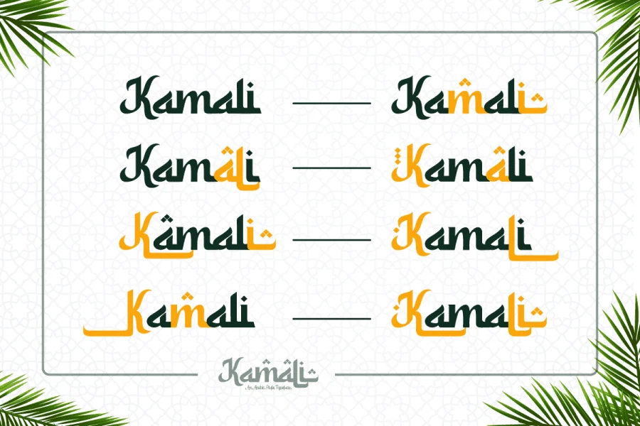 Kamali Font preview 4