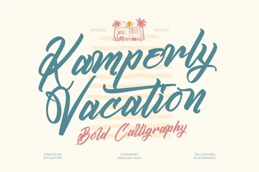 Kamperly Vacation Font