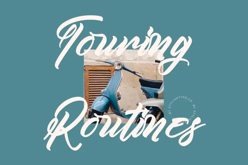 Kamperly Vacation Font preview 3