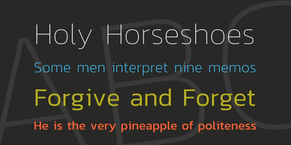 Kanit Font Family preview 3