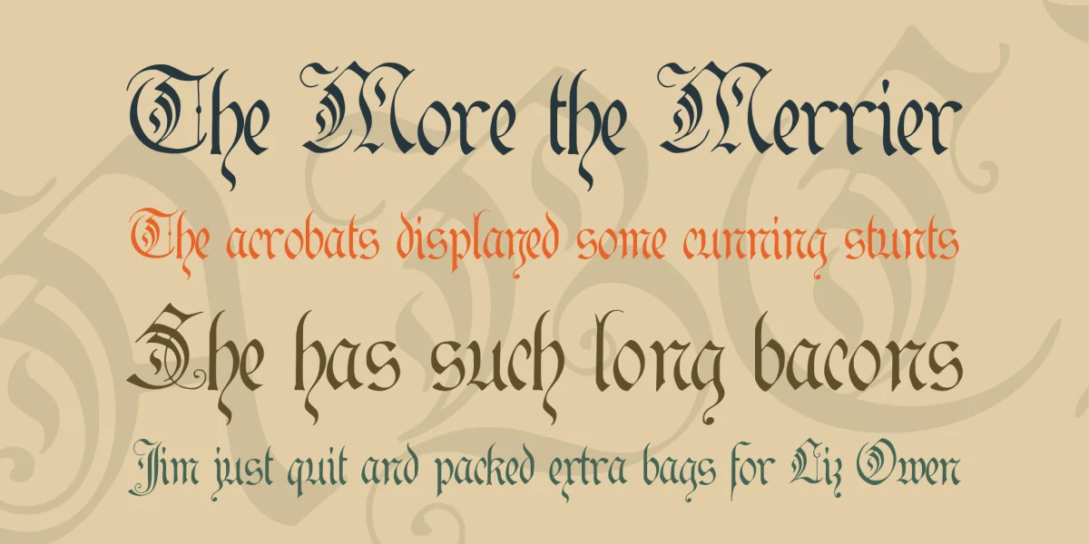 Kanzler Font preview 2